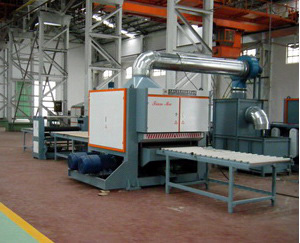 Línea productiva de máquina de hebras (SB) de esmerilado aceitero en láminas